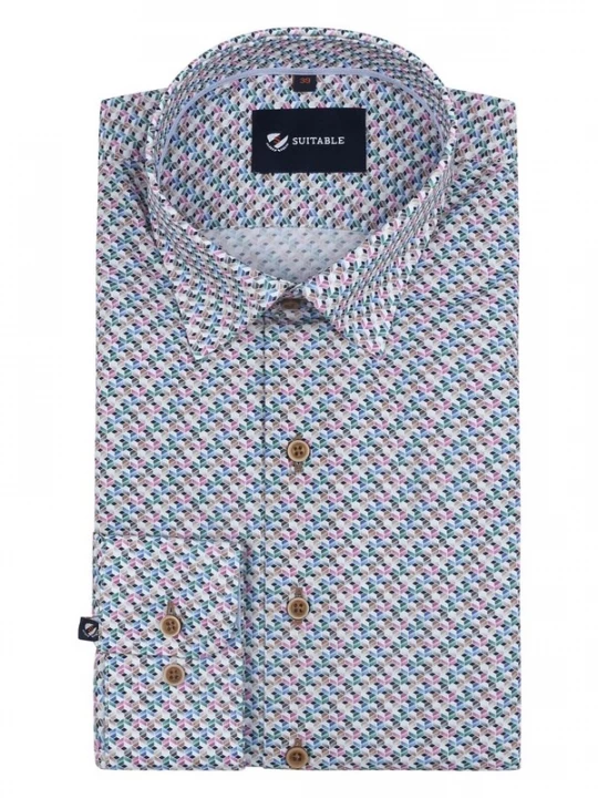 Foto van product Suitable Overhemd gemengde kleuren