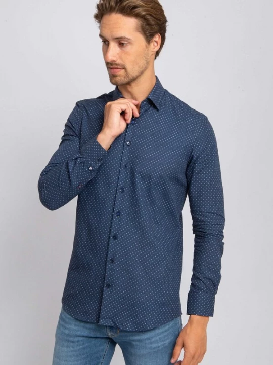 Foto van product Suitable Overhemd navy