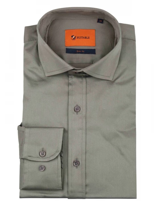Foto van product Suitable Overhemd taupe