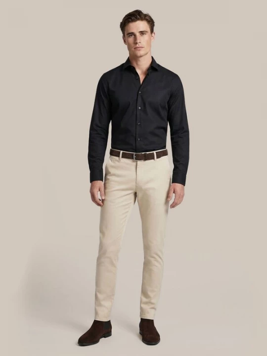 Foto van product Suitable Overhemd zwart