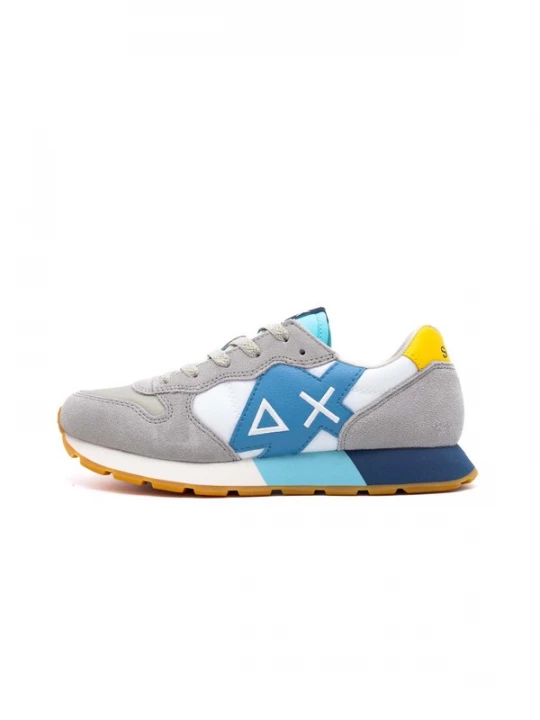 Foto van product SUN68 Sneakers 'Jaki Bicolor' blauw / turquoise / geel / grijs / wit