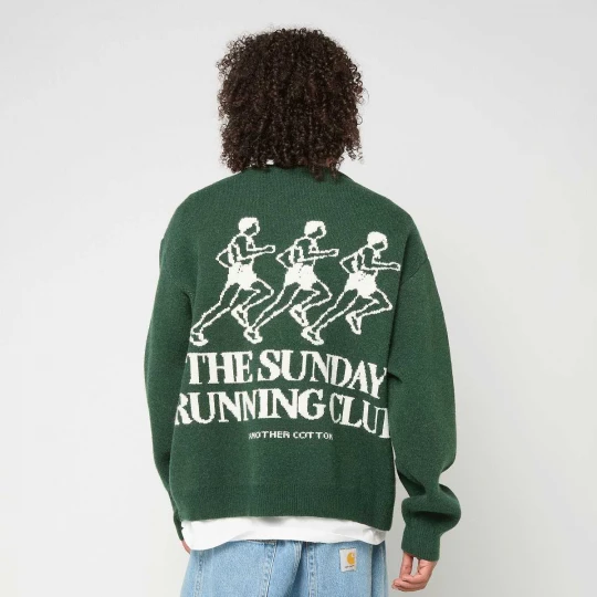 Foto van product Sunday Running Knit Sweater Another Cotton Lab groen