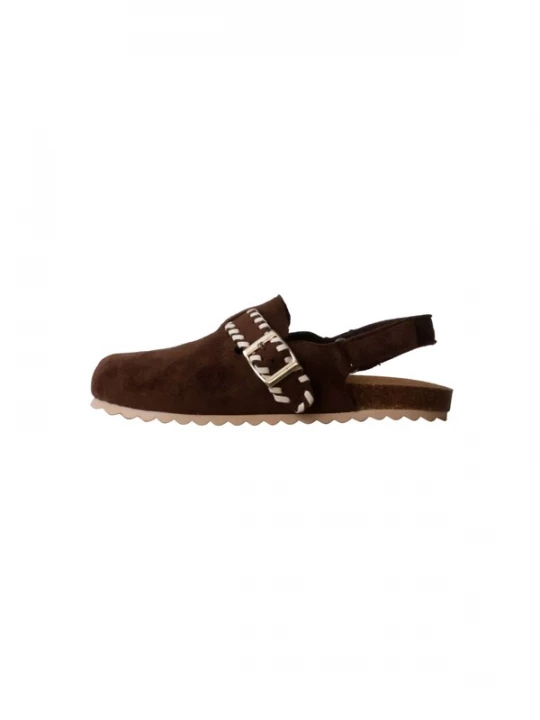 Foto van product Super Mode Huisschoenen 'Kinder-Pantoletten mit Schnalle' bruin
