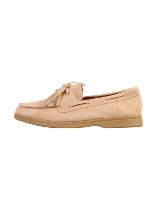 Foto van product Super Mode Instappers 'LBS-Mokassin mit Schnürung' beige