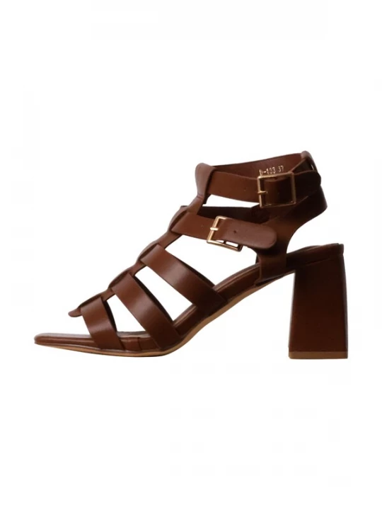 Foto van product Super Mode Sandaal 'Bellucci-Sandalen mit Absatz' bruin