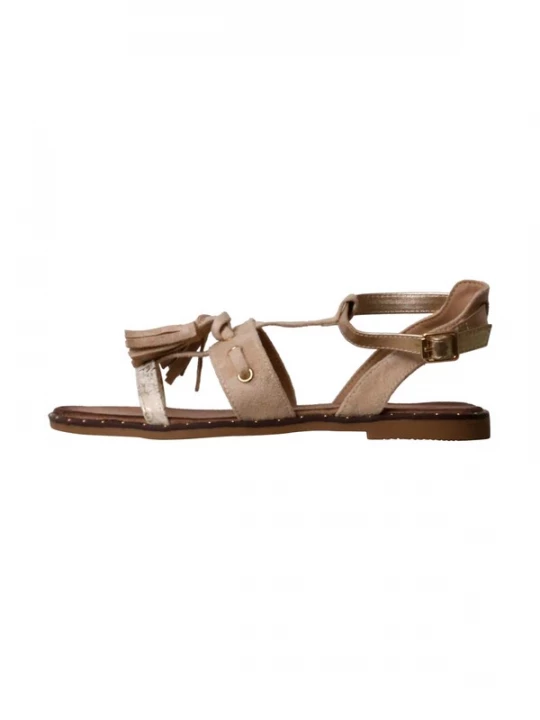 Foto van product Super Mode Sandaal 'Flache Riemchensandalen' beige