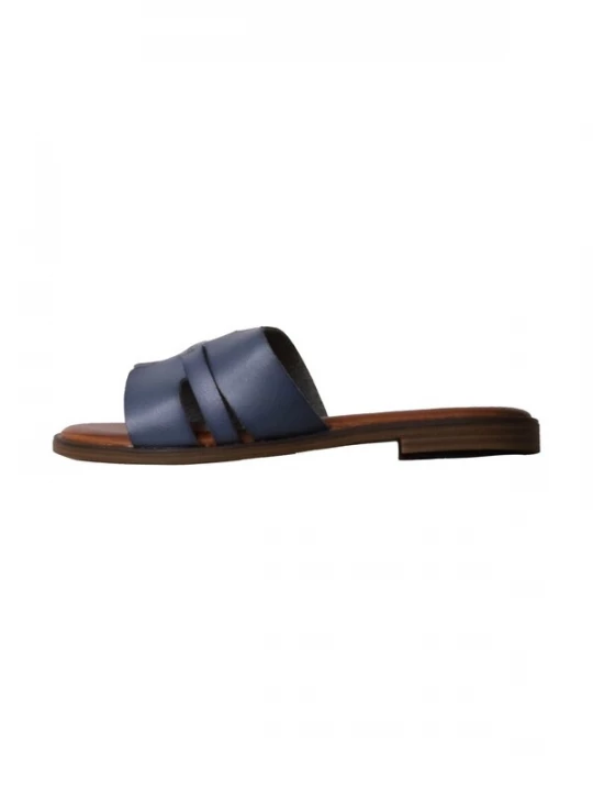 Foto van product Super Mode Sandaal 'Flache Sandalen zum Hineinschlüpfen' blauw