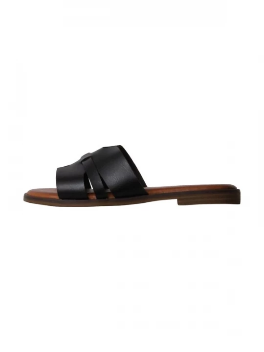Foto van product Super Mode Sandaal 'Flache Sandalen zum Hineinschlüpfen' zwart