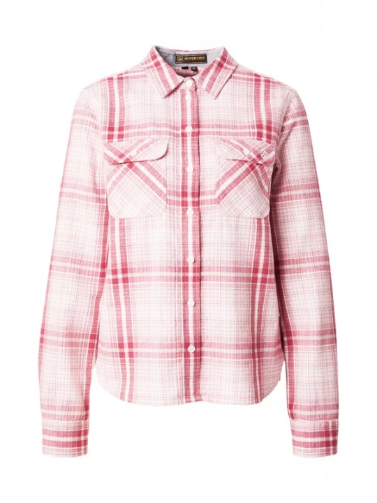 Foto van product Superdry & Co Blouse framboos / wit