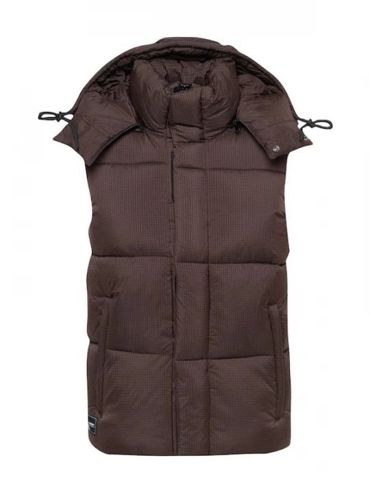 Foto van product Superdry & Co Bodywarmer chocoladebruin / grijs / zwart