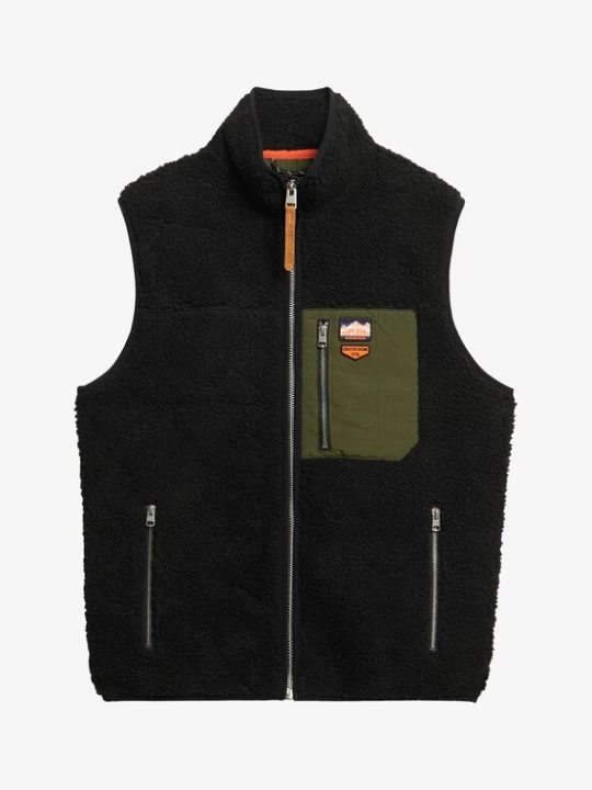 Foto van product Superdry & Co Bodywarmer olijfgroen / oranje / zwart / wit
