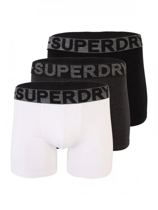 Foto van product Superdry & Co Boxershorts antraciet / zwart / wit