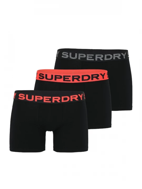 Foto van product Superdry & Co Boxershorts donkergrijs / kreeft / zwart