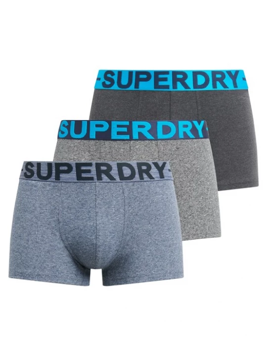 Foto van product Superdry & Co Boxershorts grafiet / basaltgrijs / grijs gemêleerd / zwart