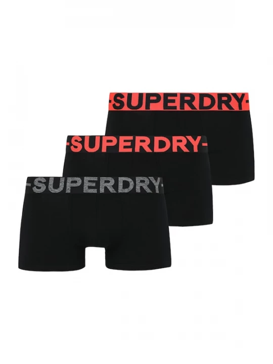 Foto van product Superdry & Co Boxershorts grijs gemêleerd / rood / zwart