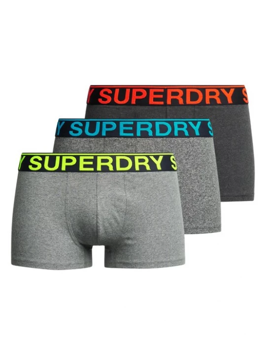 Foto van product Superdry & Co Boxershorts lichtblauw / geel / grijs gemêleerd / rood