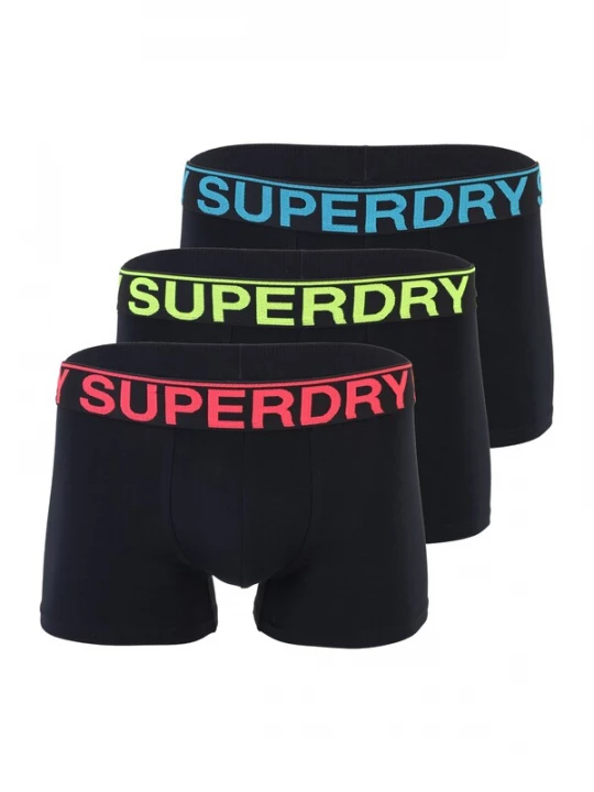 Foto van product Superdry & Co Boxershorts nachtblauw / neonblauw / neongroen / framboos