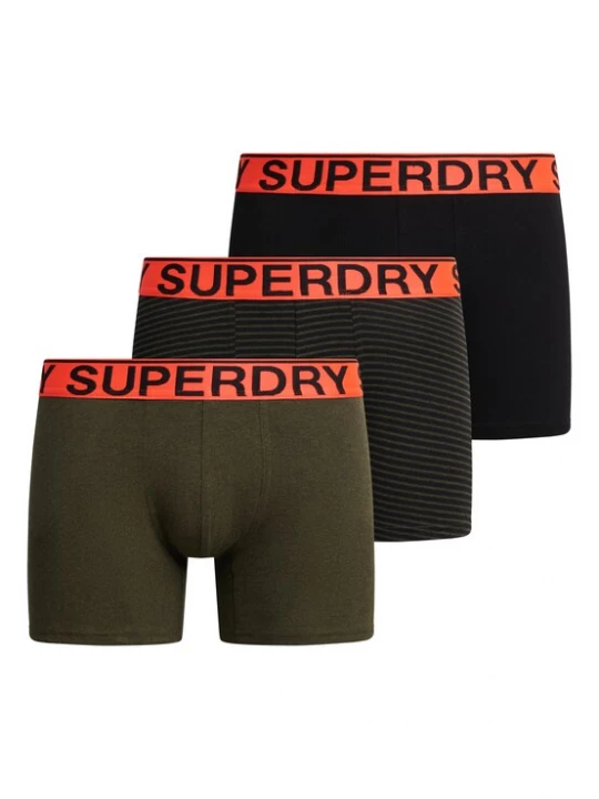 Foto van product Superdry & Co Boxershorts olijfgroen / kreeft / zwart
