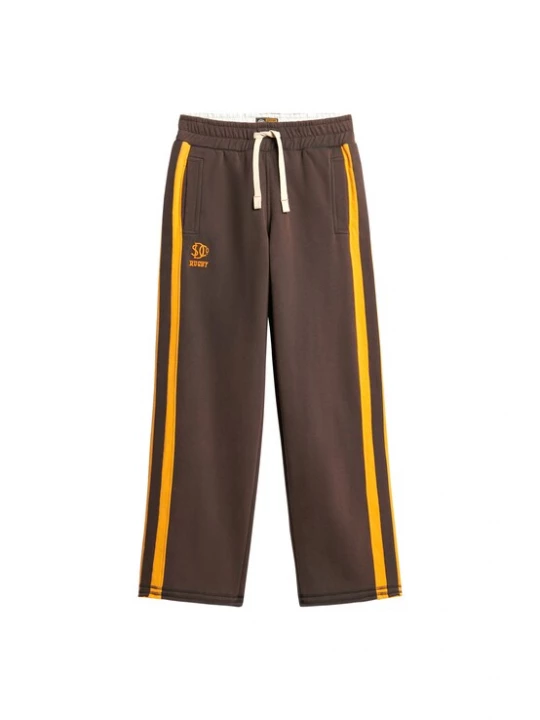 Foto van product Superdry & Co Broek 'Athletic Fives' chocoladebruin / oranje