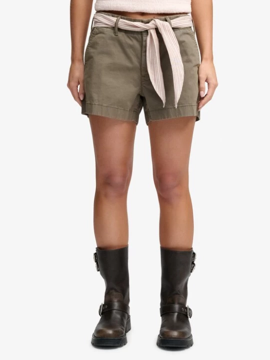 Foto van product Superdry & Co Chino olijfgroen / pink / wit