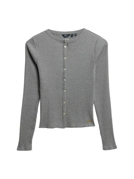 Foto van product Superdry & Co Gebreid vest grijs