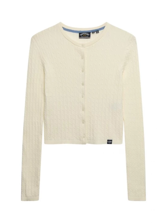 Foto van product Superdry & Co Gebreid vest wolwit