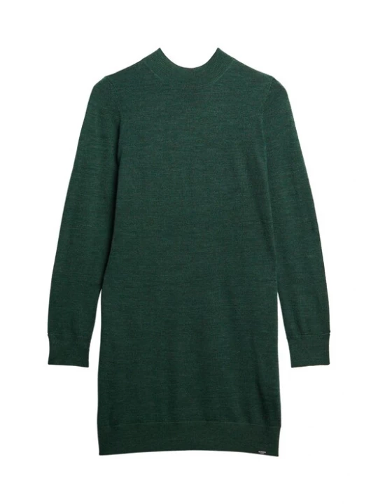 Foto van product Superdry & Co Gebreide jurk groen gemêleerd