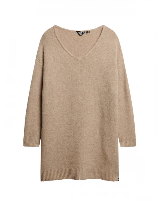 Foto van product Superdry & Co Gebreide jurk lichtbeige