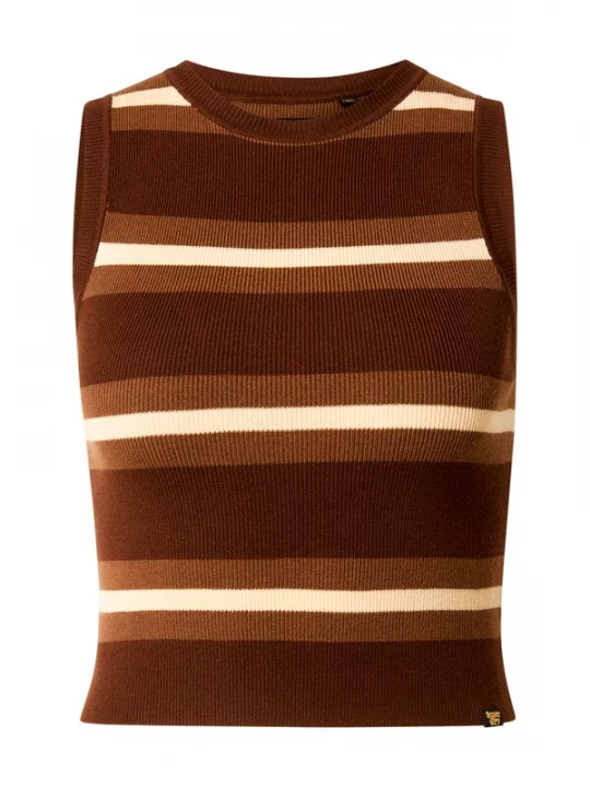 Foto van product Superdry & Co Gebreide top lichtbeige / bruin