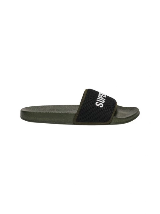 Foto van product Superdry & Co Muiltjes olijfgroen / zwart / wit