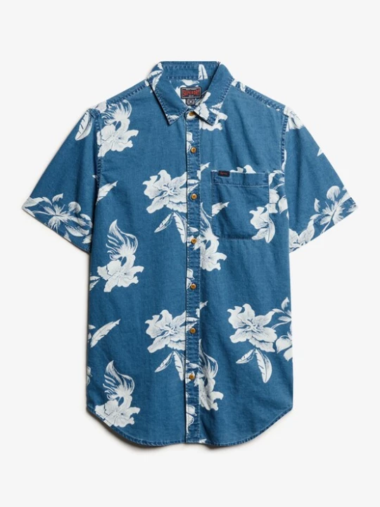 Foto van product Superdry & Co Overhemd blauw / wit