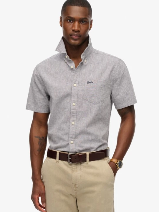 Foto van product Superdry & Co Overhemd 'City' basaltgrijs