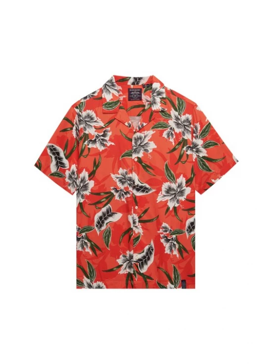 Foto van product Superdry & Co Overhemd crème / groen / rood / zwart