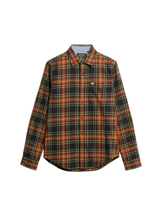 Foto van product Superdry & Co Overhemd geel / oranje / zwart / wit