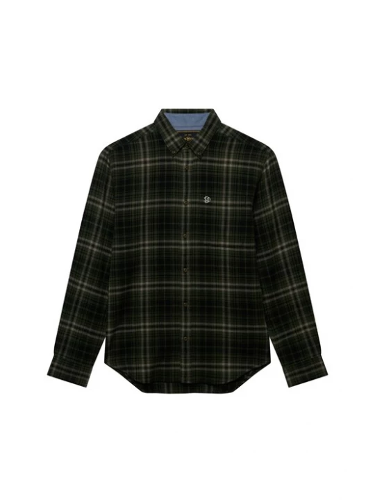Foto van product Superdry & Co Overhemd greige / olijfgroen / zwart