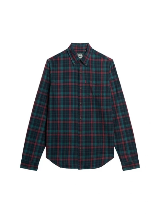 Foto van product Superdry & Co Overhemd groen / rood / zwart