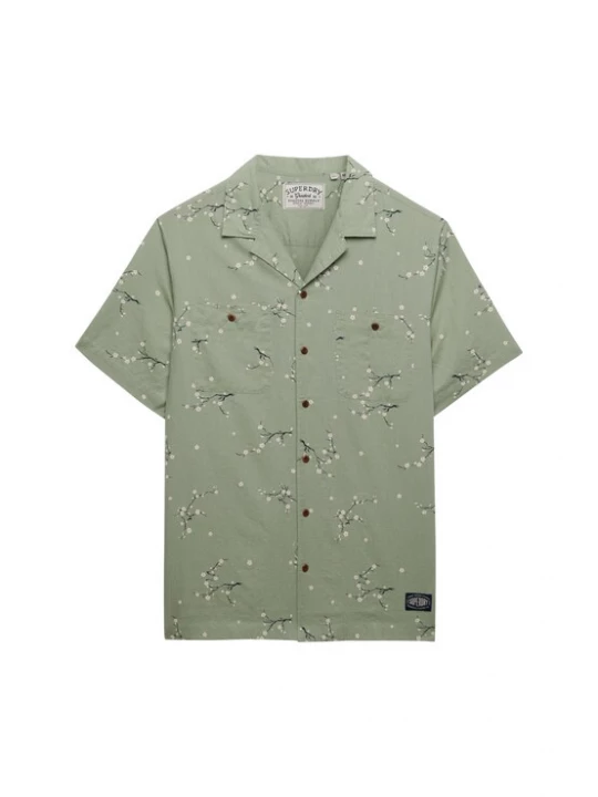 Foto van product Superdry & Co Overhemd groen / zwart / wit