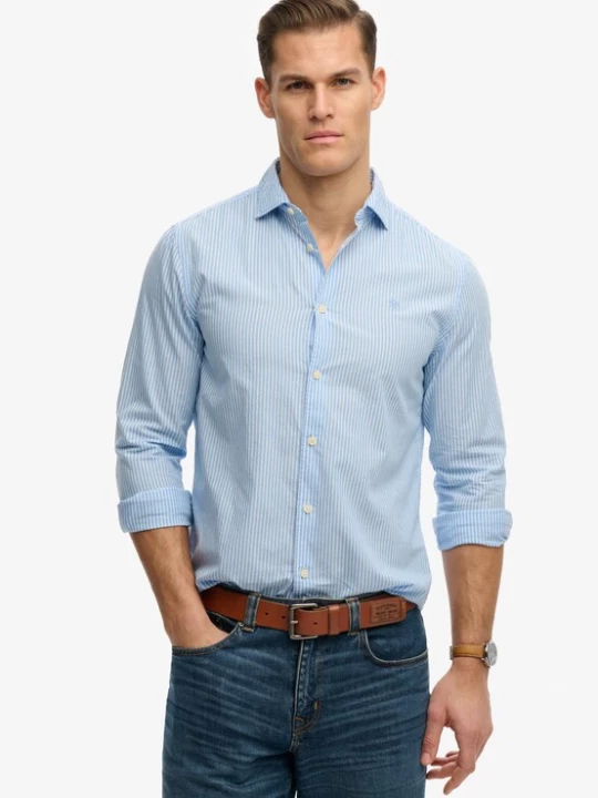 Foto van product Superdry & Co Overhemd hemelsblauw