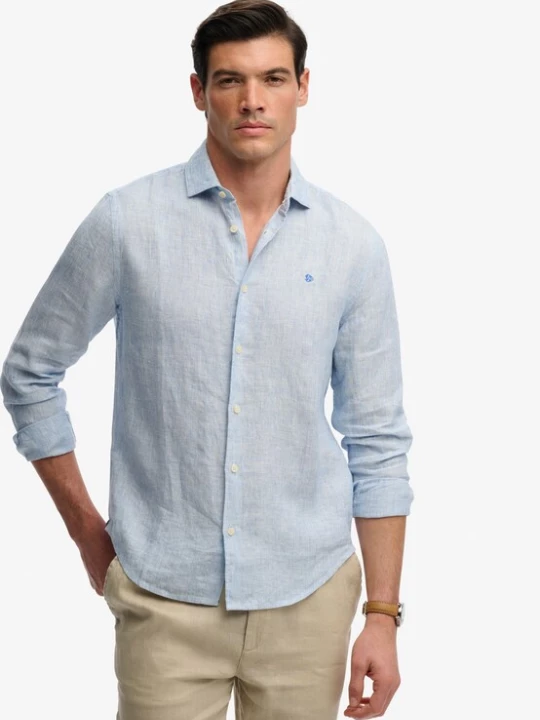Foto van product Superdry & Co Overhemd lichtblauw