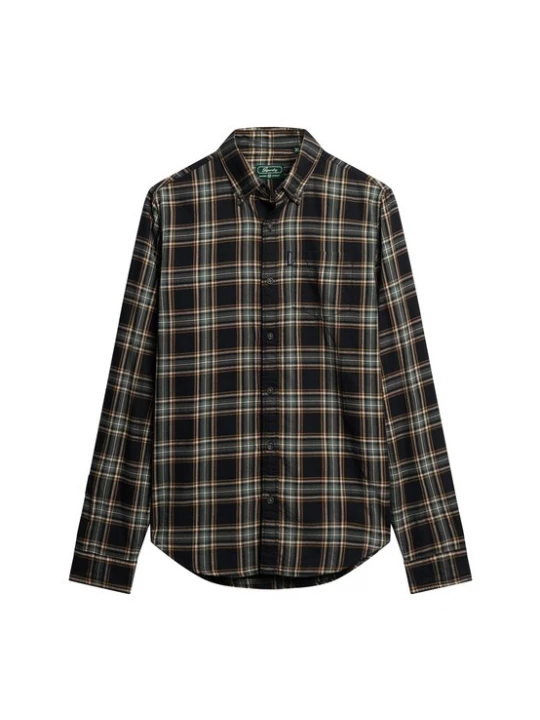 Foto van product Superdry & Co Overhemd marine / bruin / zwart / wit