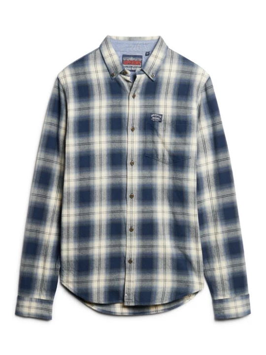 Foto van product Superdry & Co Overhemd marine / duifblauw / zwart / wolwit