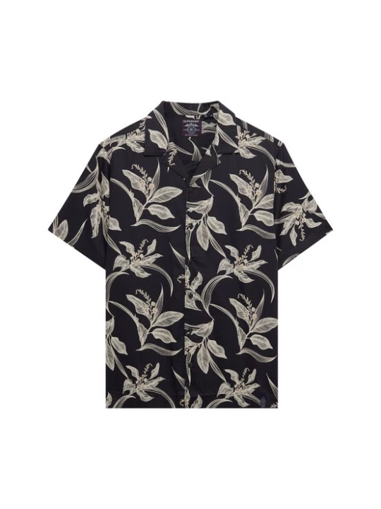 Foto van product Superdry & Co Overhemd nachtblauw / mosterd / offwhite