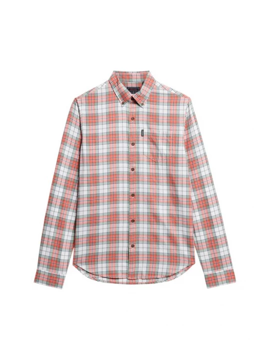 Foto van product Superdry & Co Overhemd pastelrood / wit