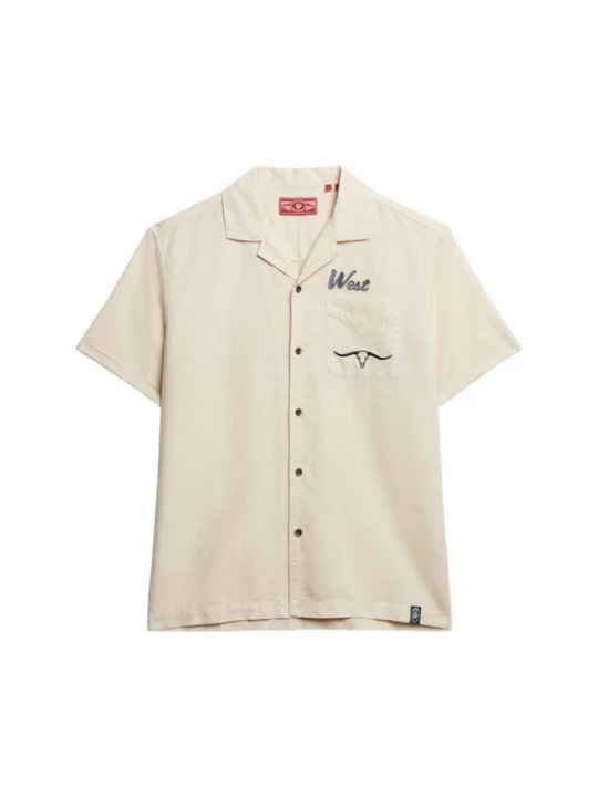 Foto van product Superdry & Co Overhemd 'The Merchant Store – Resort' crème / zwart