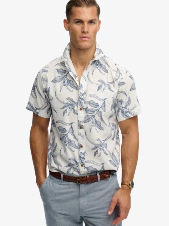 Foto van product Superdry & Co Overhemd 'Vintage' blauw / wit