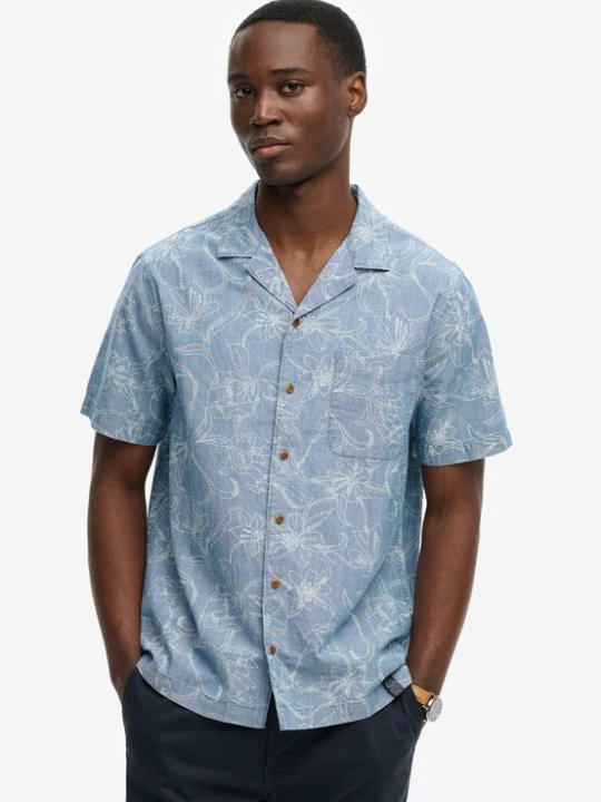 Foto van product Superdry & Co Overhemd 'Vintage Loom Cabana' blauw / wit