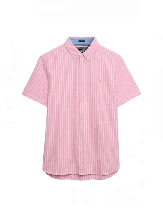 Foto van product Superdry & Co Overhemd zalm roze / wit