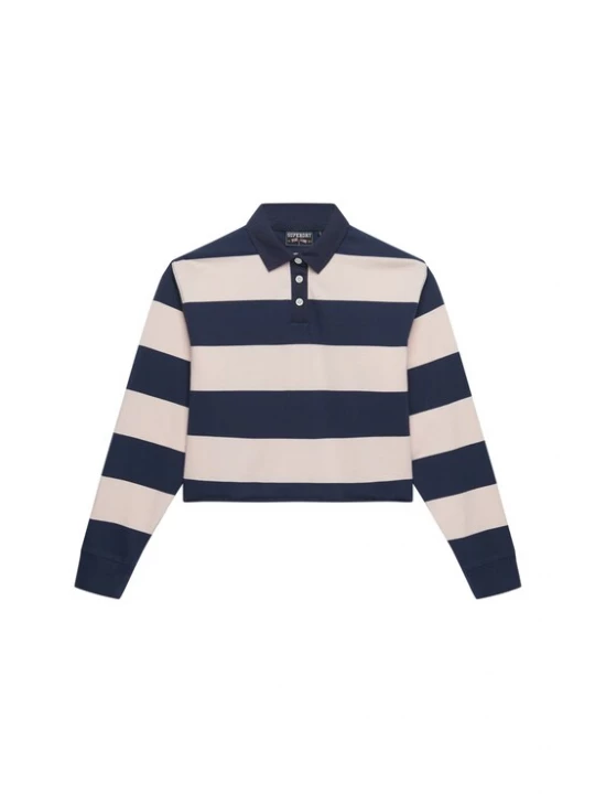 Foto van product Superdry & Co Oversized shirt 'Athletic Essentials' beige / donkerblauw