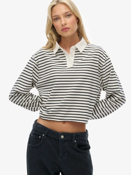 Foto van product Superdry & Co Oversized shirt 'Athletic Essentials' ecru / marine