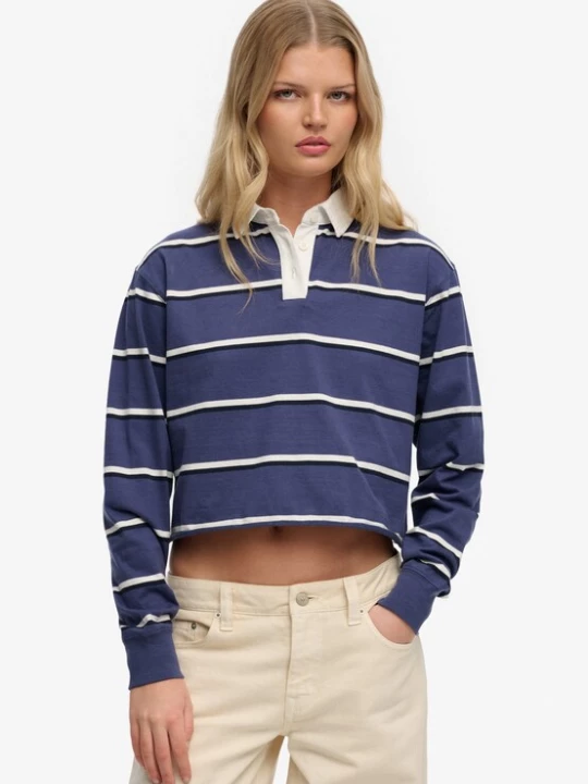 Foto van product Superdry & Co Oversized shirt 'Athletic Essentials' saffier / zwart / wit